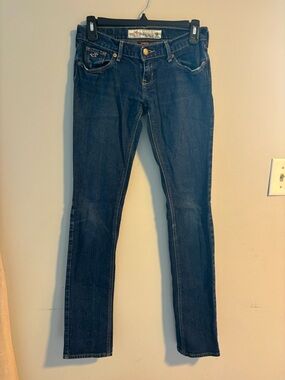 Hollister Women's Dark Blue Skinny Jeans
